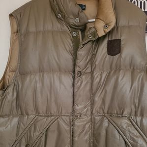 Polo by Ralph Lauren men's down vest L gently used , missing hood unfortunately